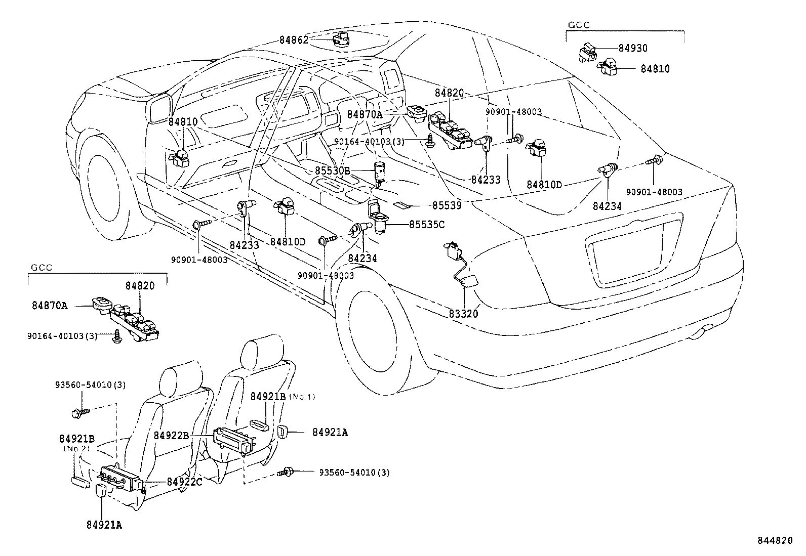 Interruptor y relé y computadora