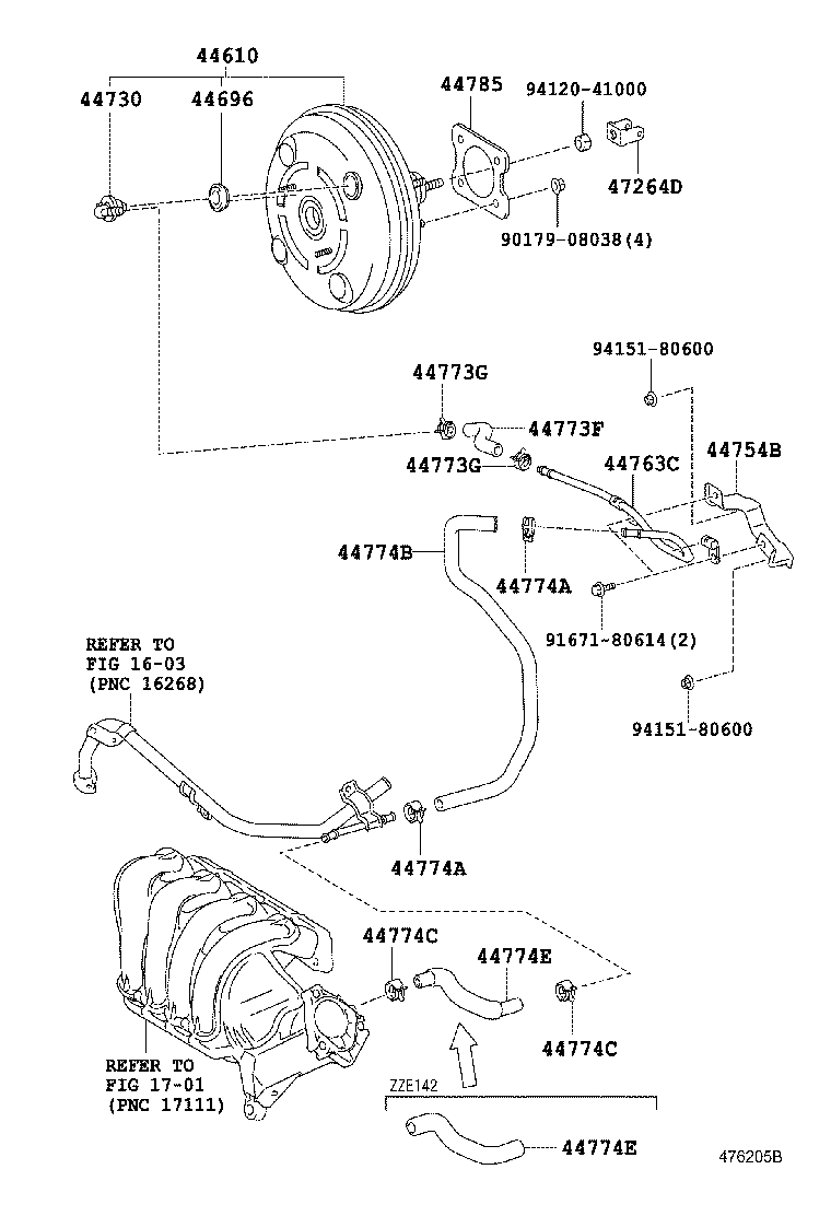 Brake Booster & Vacuum Tube