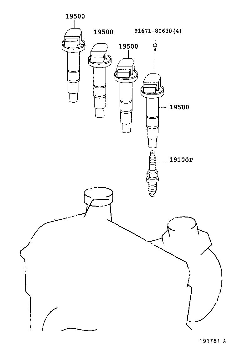 Ignition Coil Spark Plug Glow Plug