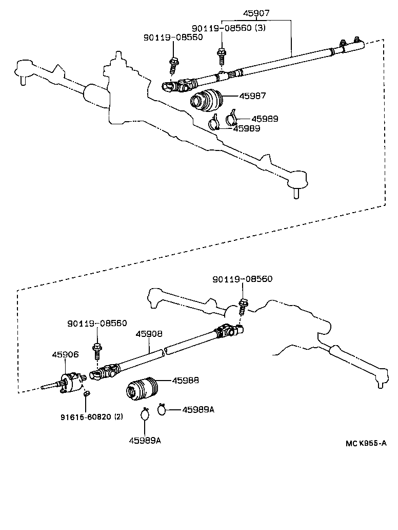 Rear Steering Connecting Parts