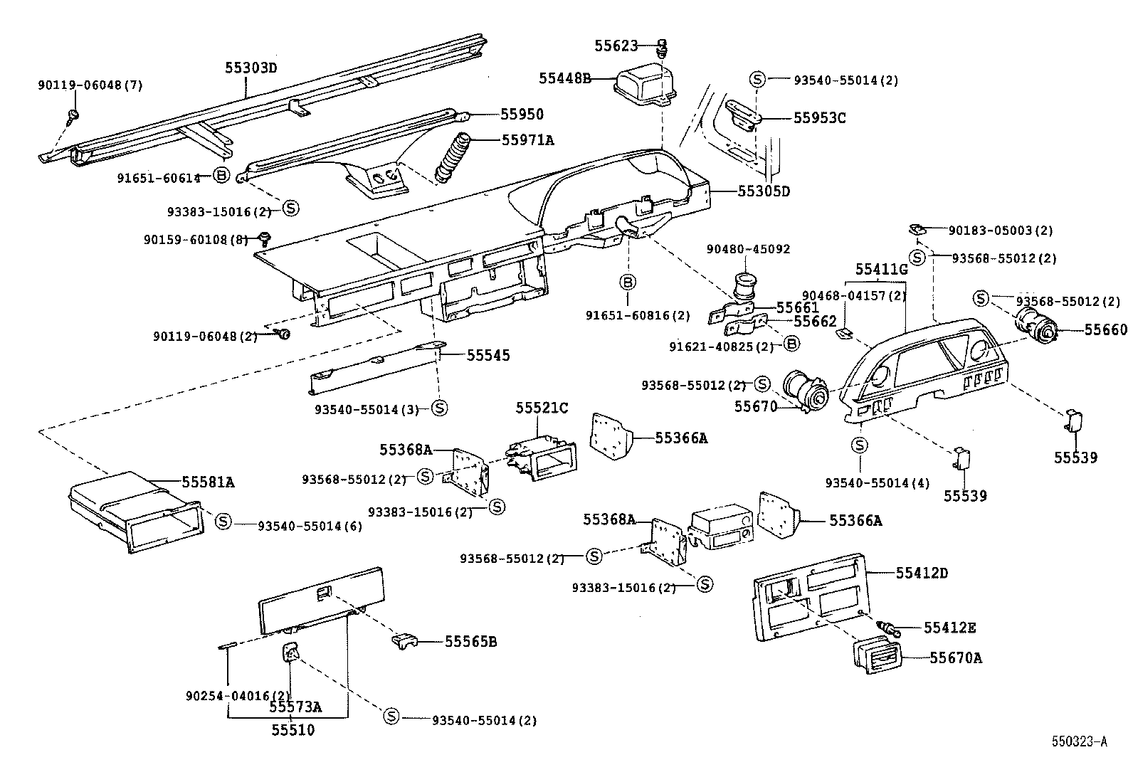Instrument Panel Glove Compartment