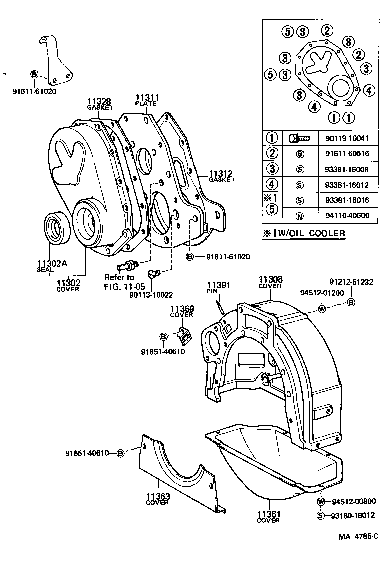 Timing Gear Cover & Rear End Plate