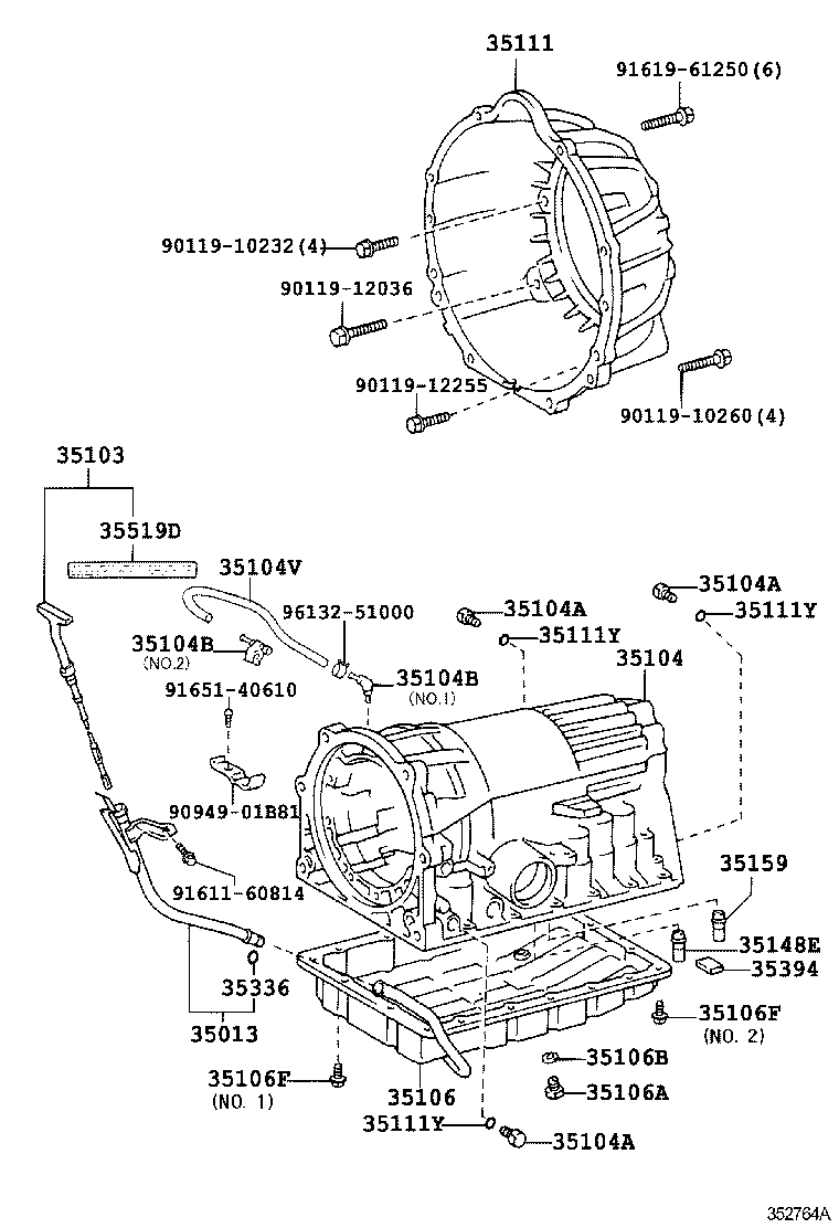 Transmission Case & Oil Pan