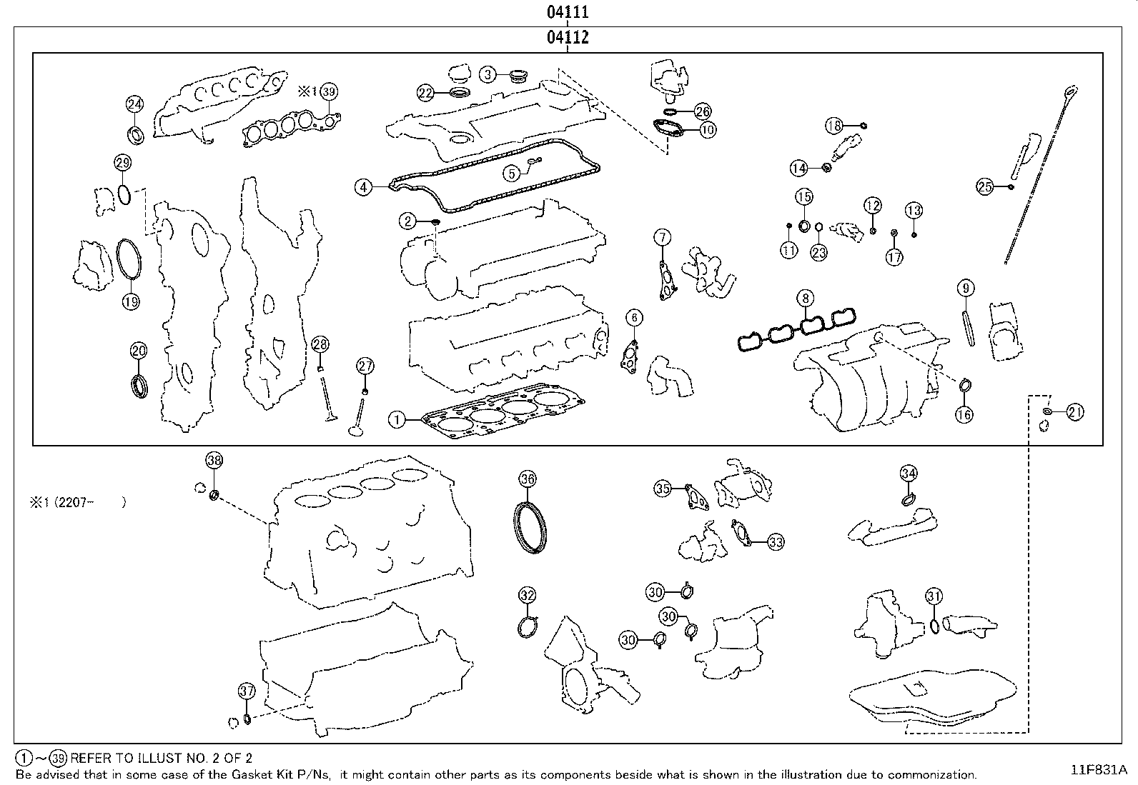 Engine Overhaul Gasket Kit