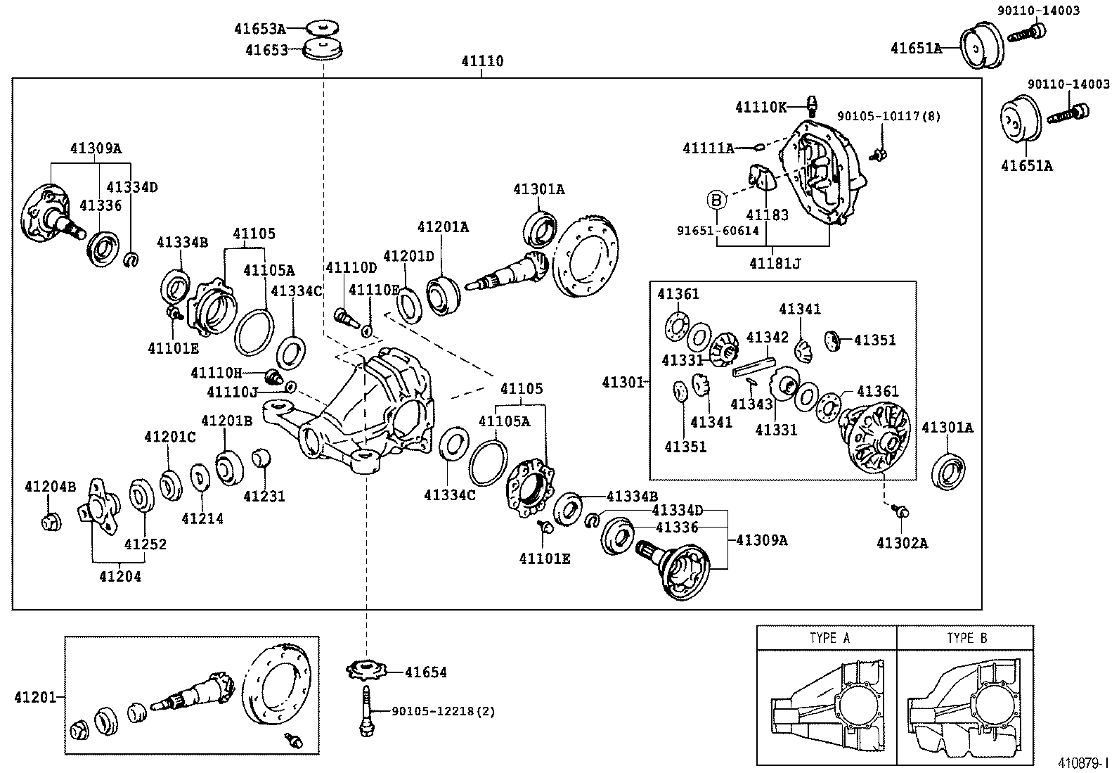 Rear Axle Housing Differential