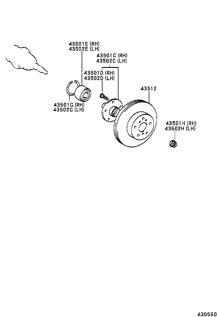Front Axle Hub