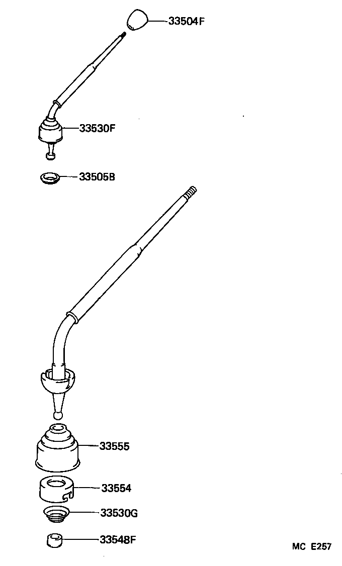 Shift Lever & Retainer
