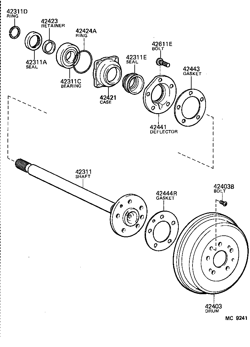 Rear Axle Shaft Hub