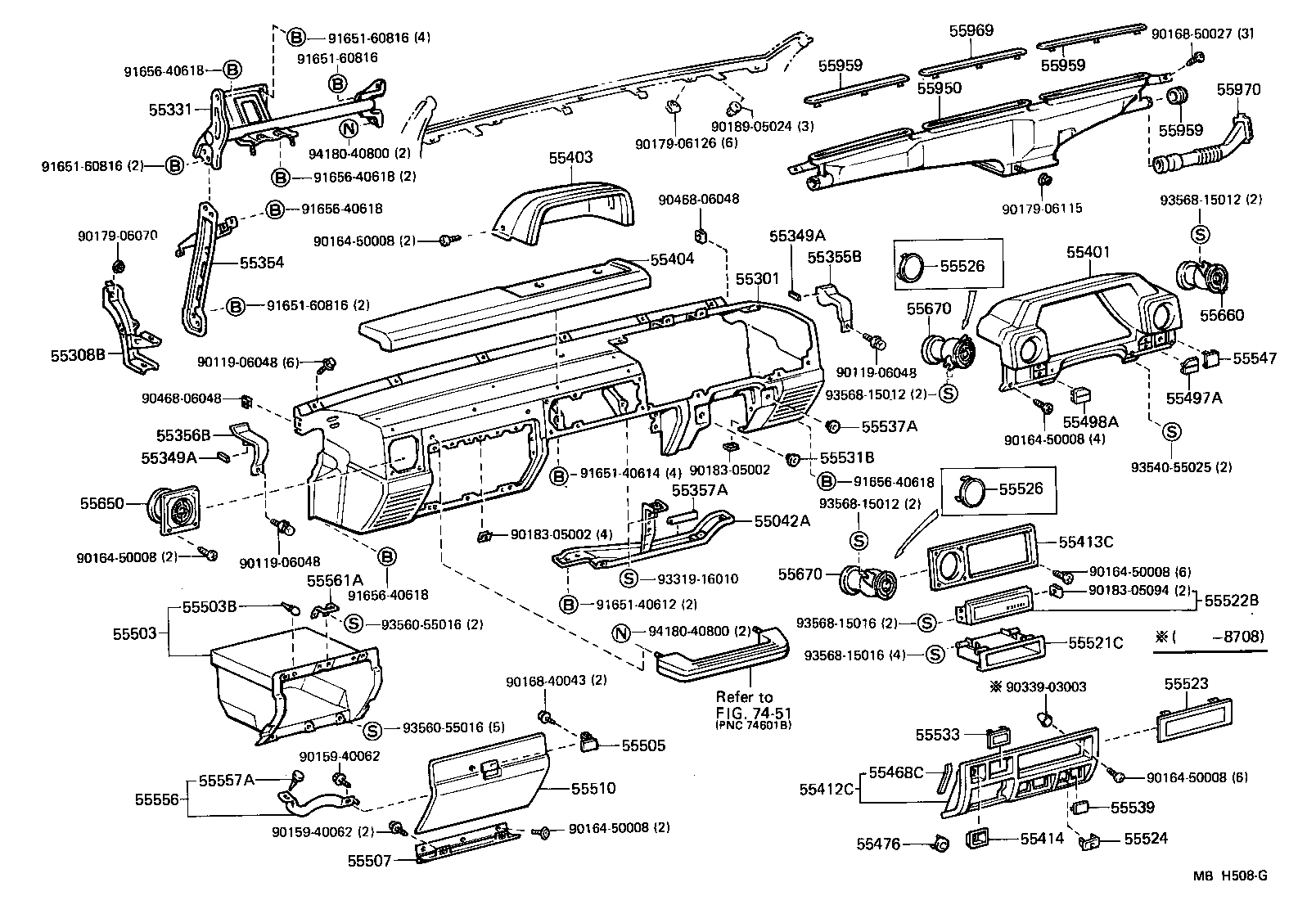 Instrument Panel Glove Compartment