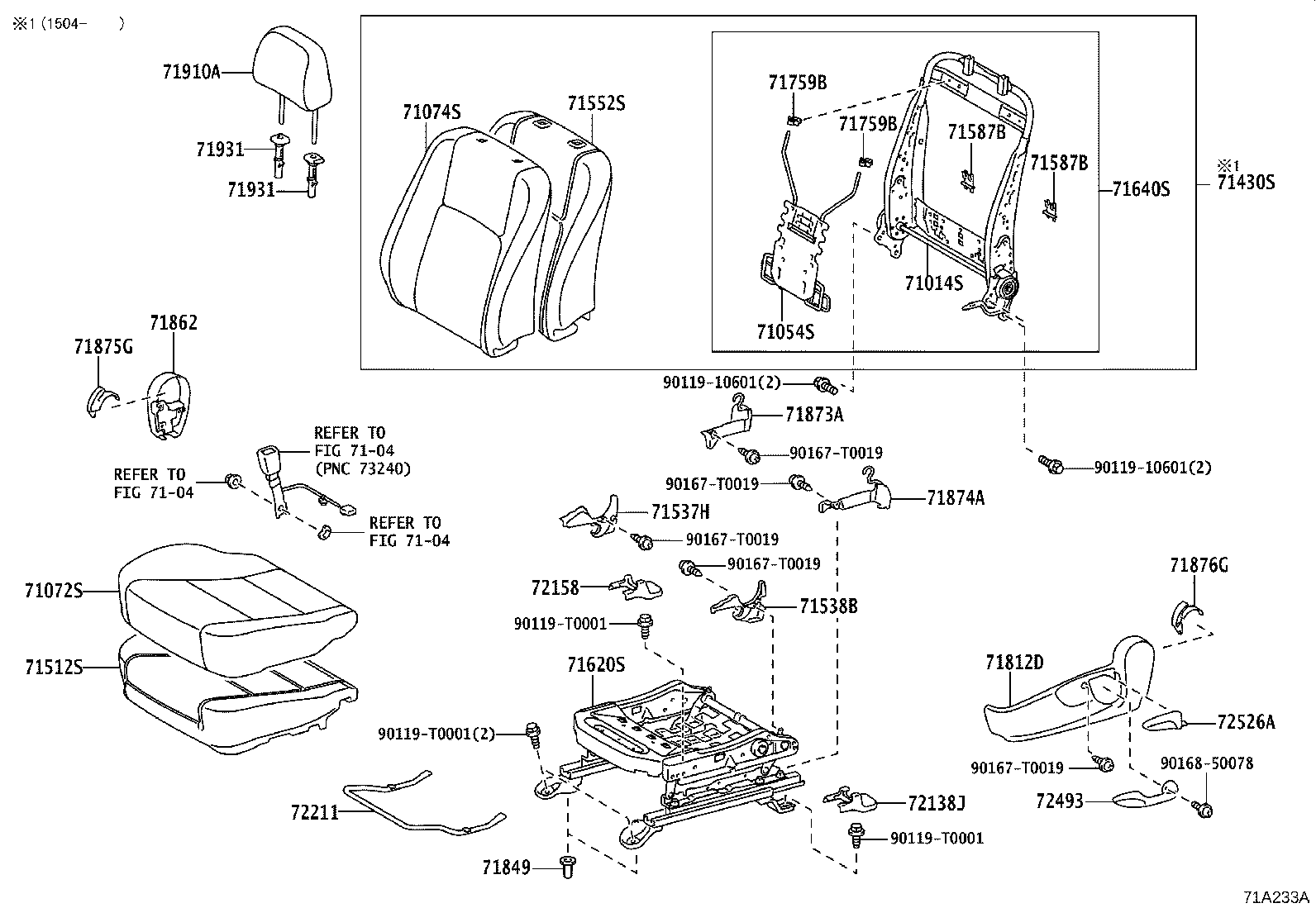 Front Seat & Seat Track