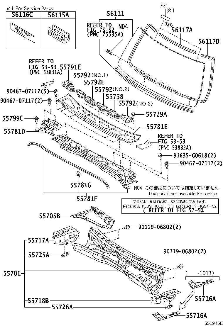 Cowl Panel & Windshield Glass