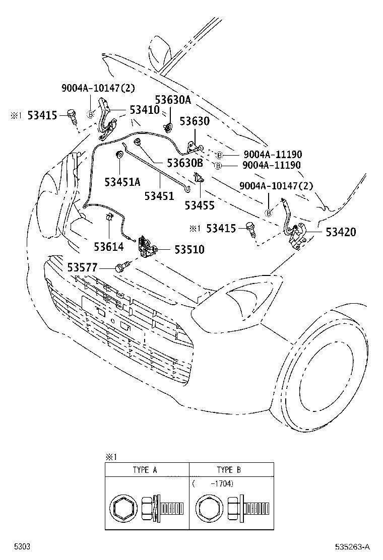 Hood Lock & Hinge