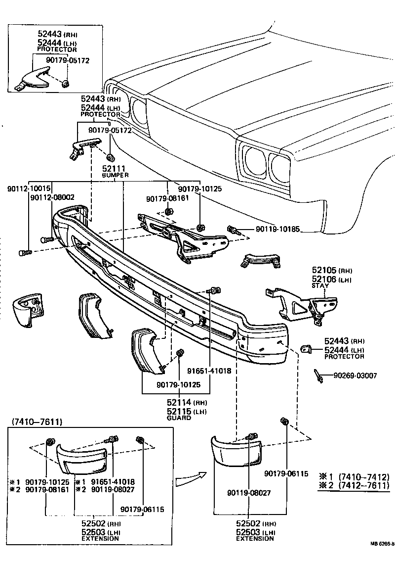 Front Bumper Bumper Stay