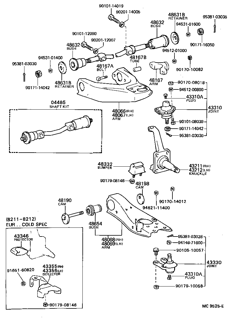 Front Axle Arm Steering Knuckle