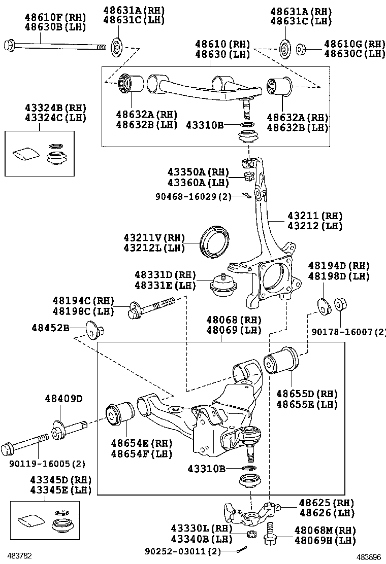 Front Axle Arm Steering Knuckle