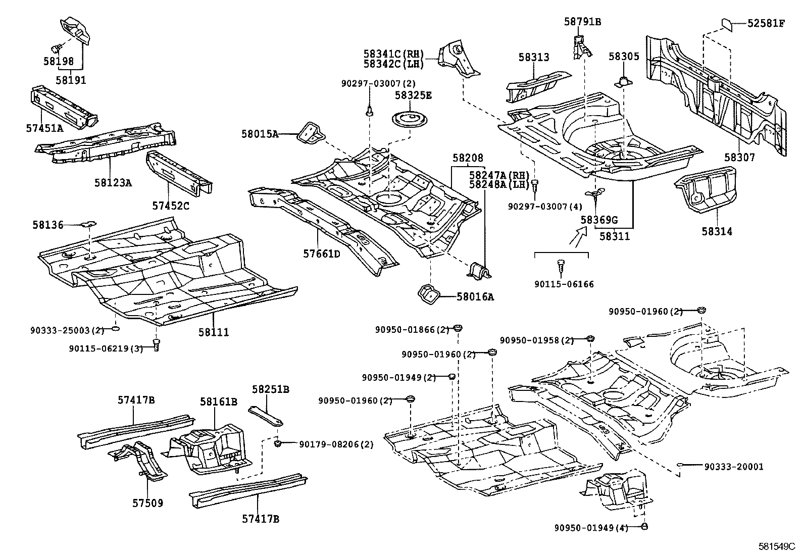 Floor Pan & Lower Back Panel