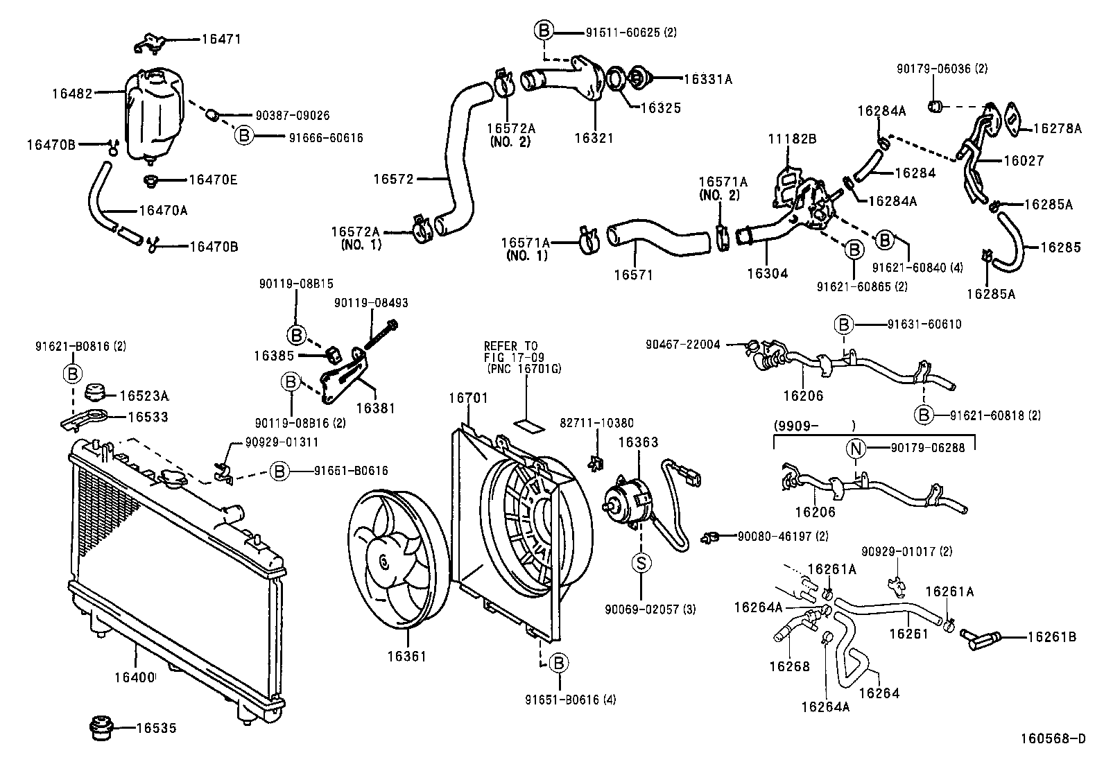 Radiator Water Outlet