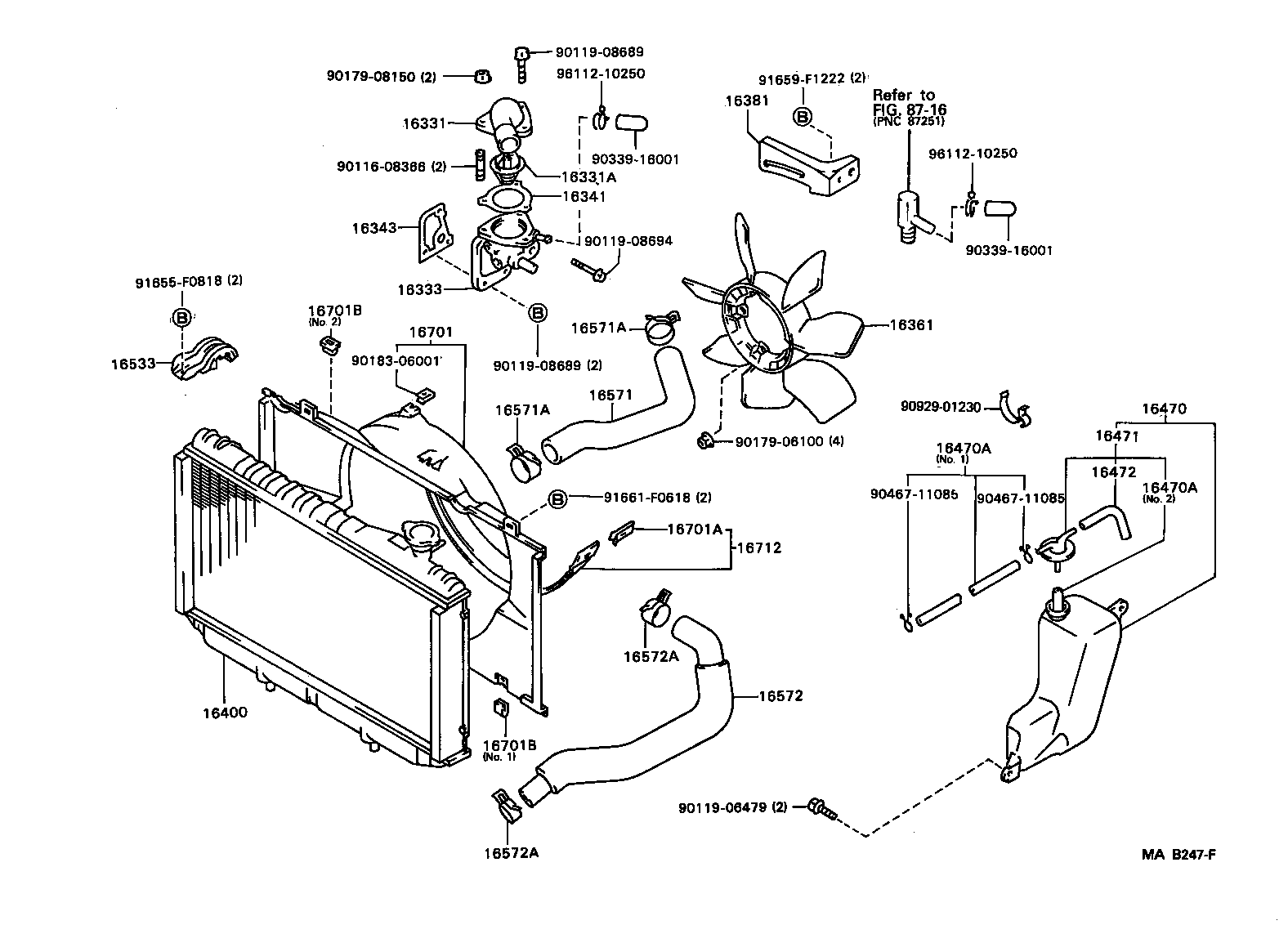 Radiator Water Outlet