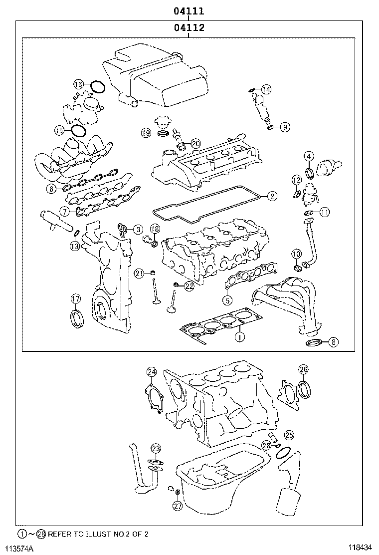 Engine Overhaul Gasket Kit