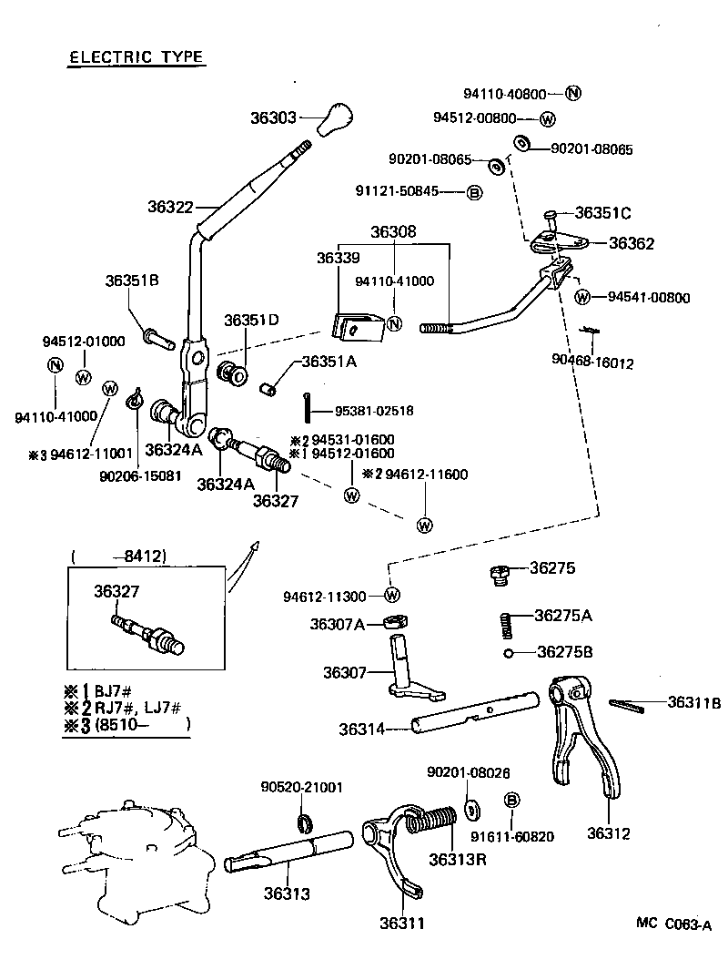 Transfer Lever & Shift Rod