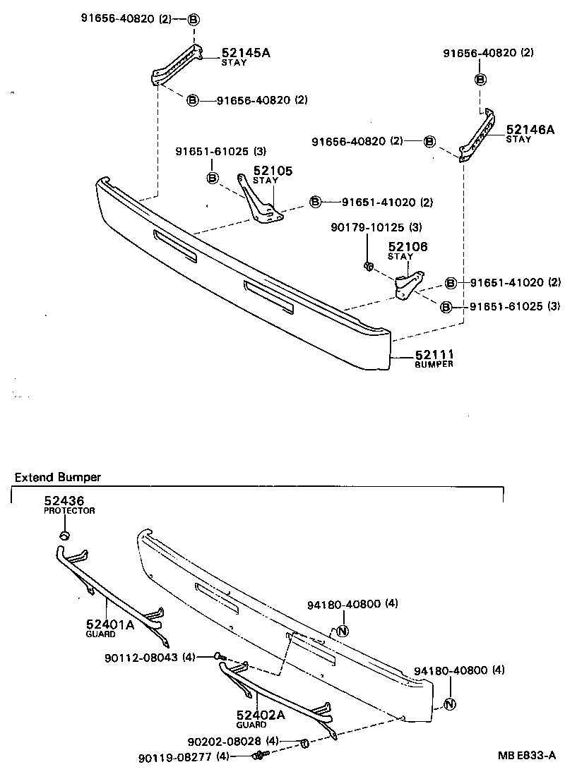 Front Bumper Bumper Stay