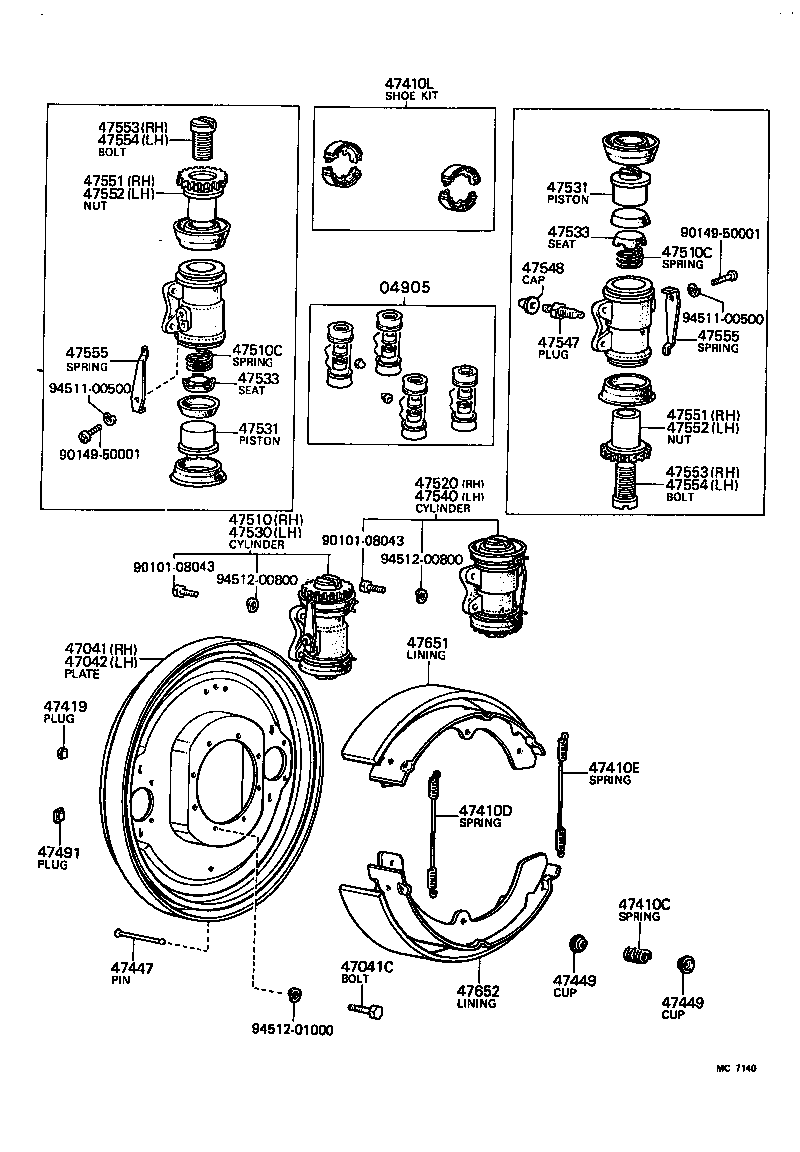 Front Drum Brake Wheel Cylinder