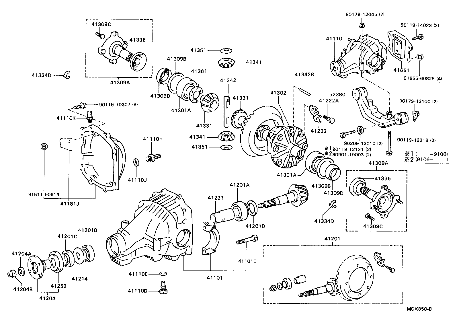 Rear Axle Housing Differential