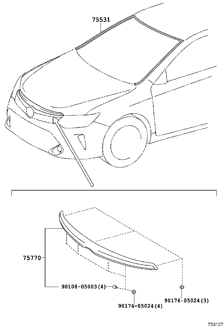 Moldura frontal