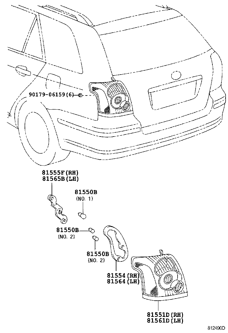 Lámpara combinada trasera