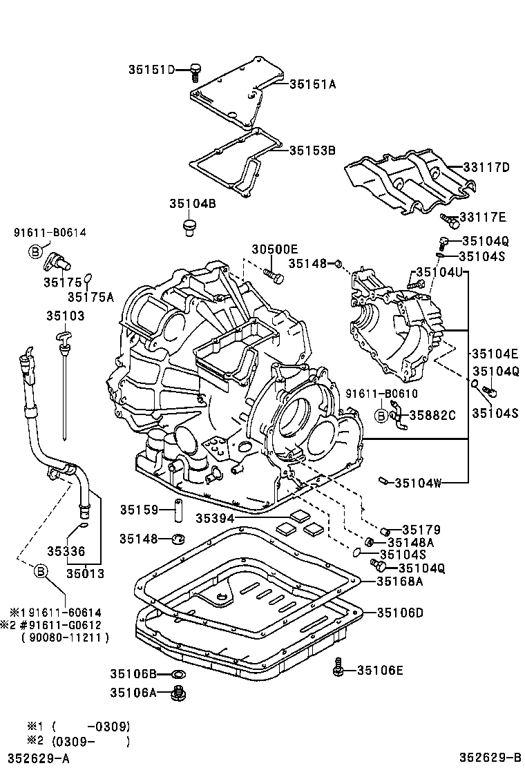 Transmission Case & Oil Pan