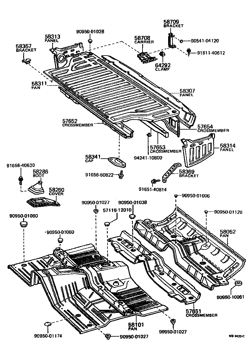 Floor Pan & Lower Back Panel