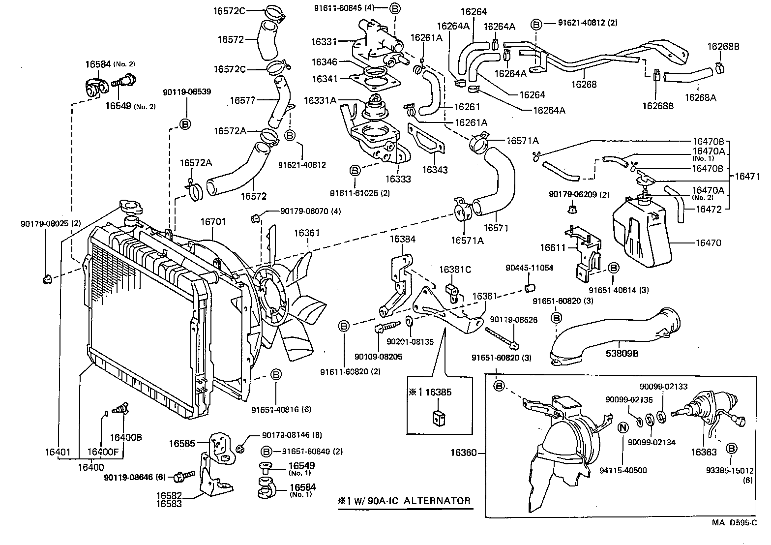 Radiator Water Outlet