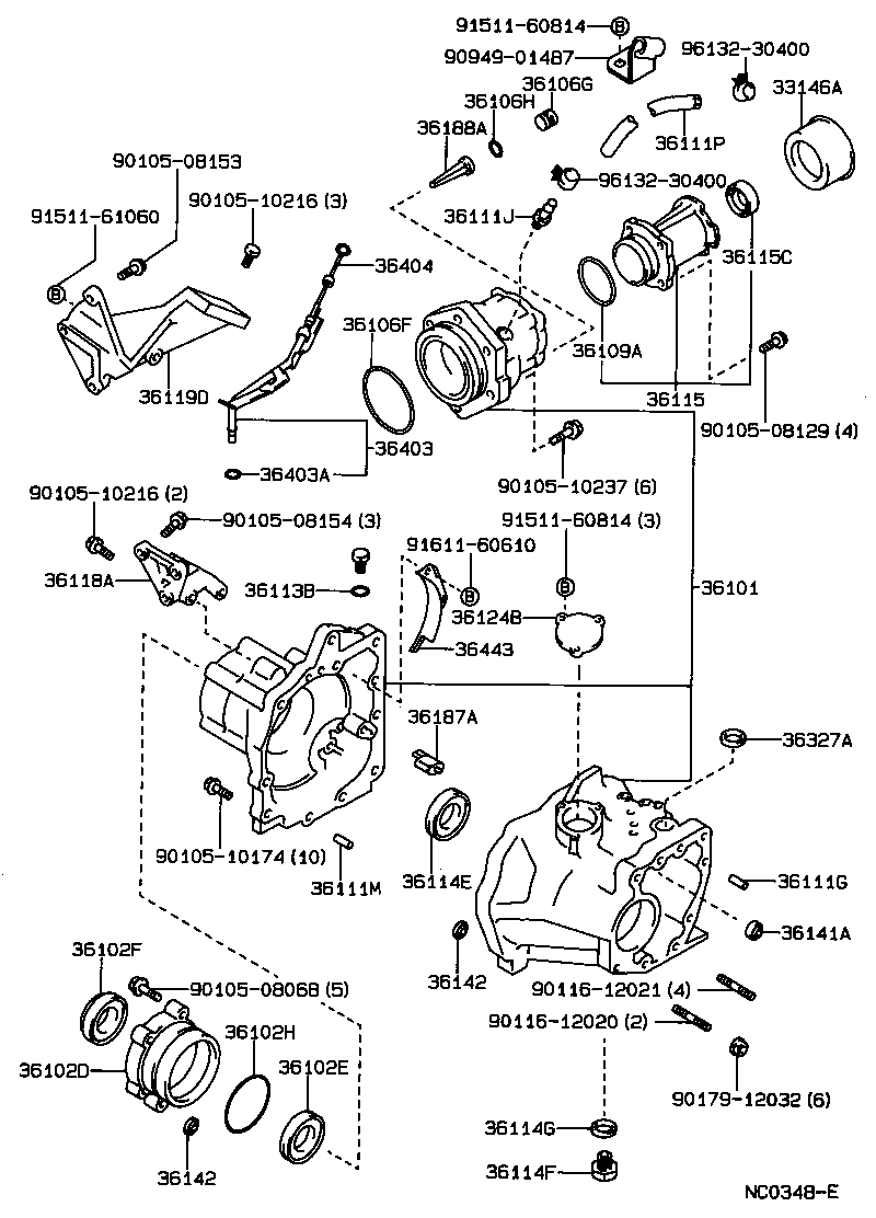 Transfer Case & Extension Housing