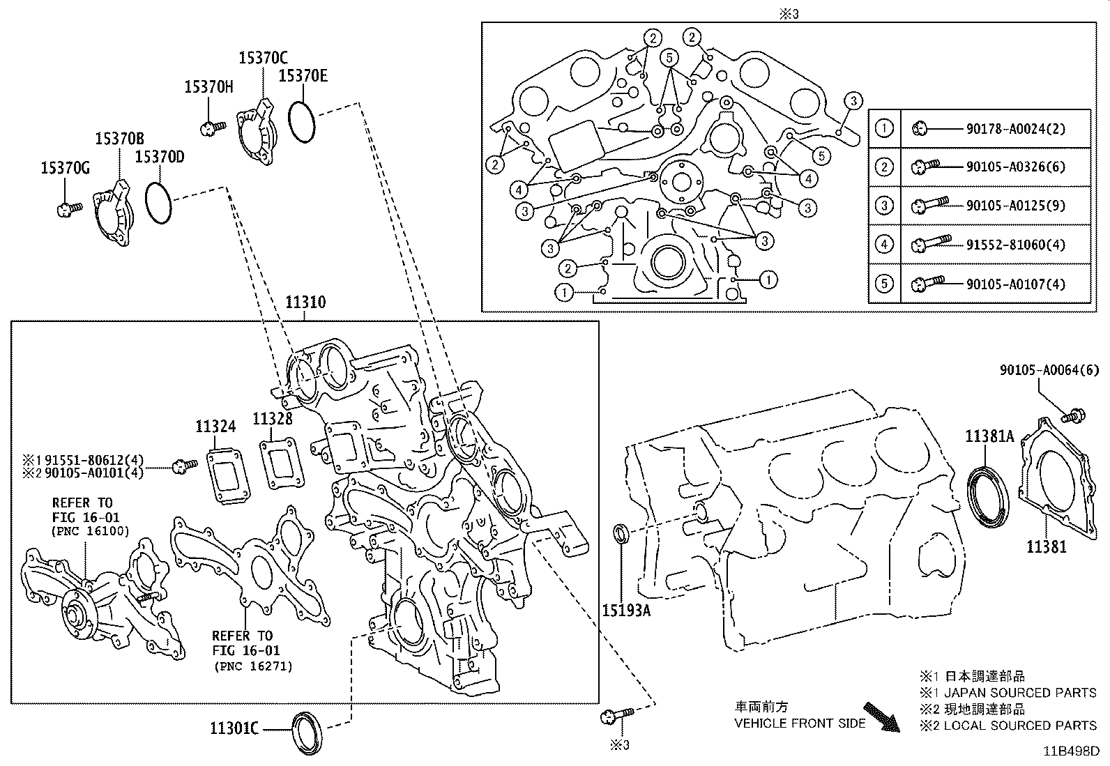 Timing Gear Cover & Rear End Plate