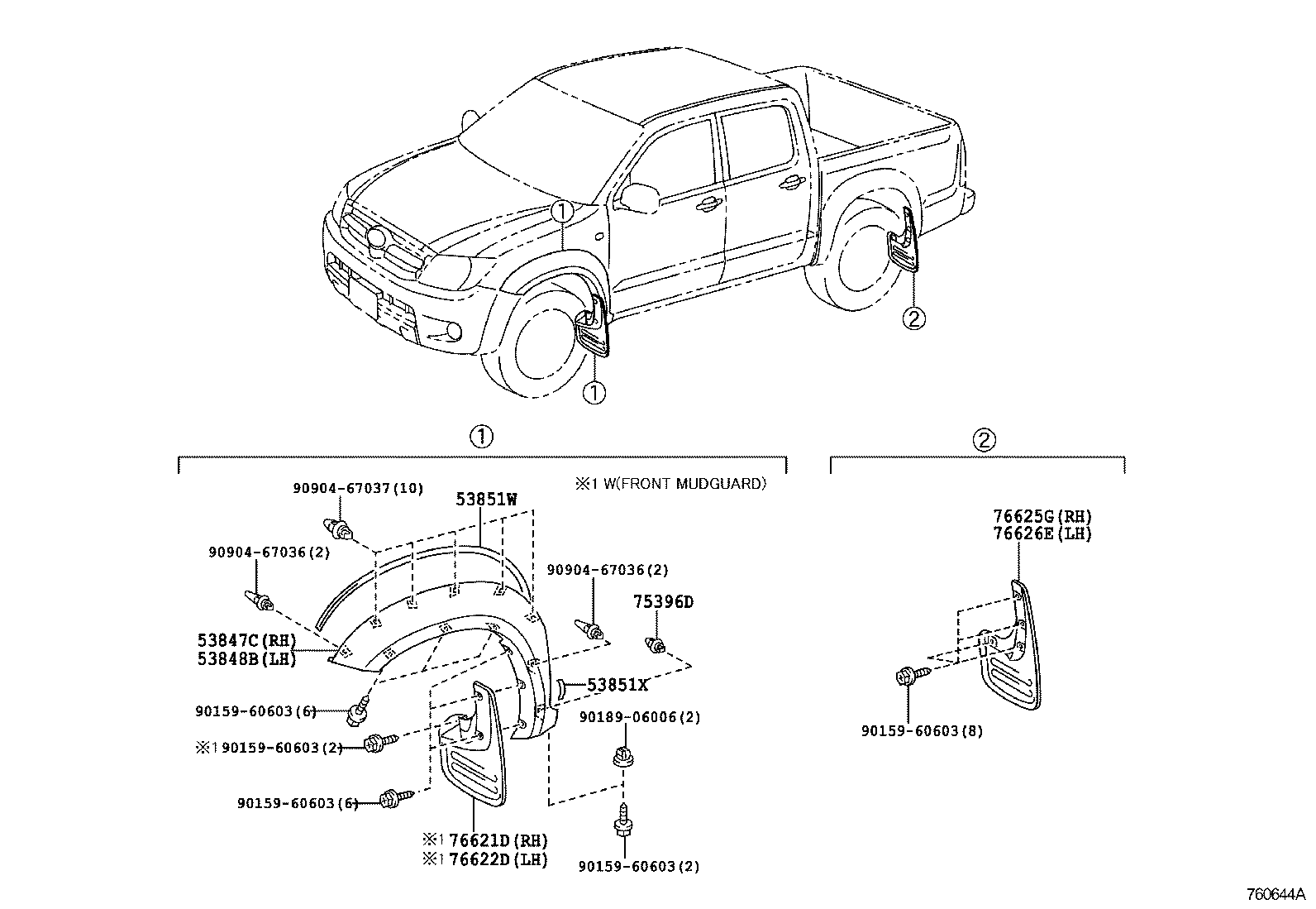 Spoiler & Side Mudguard