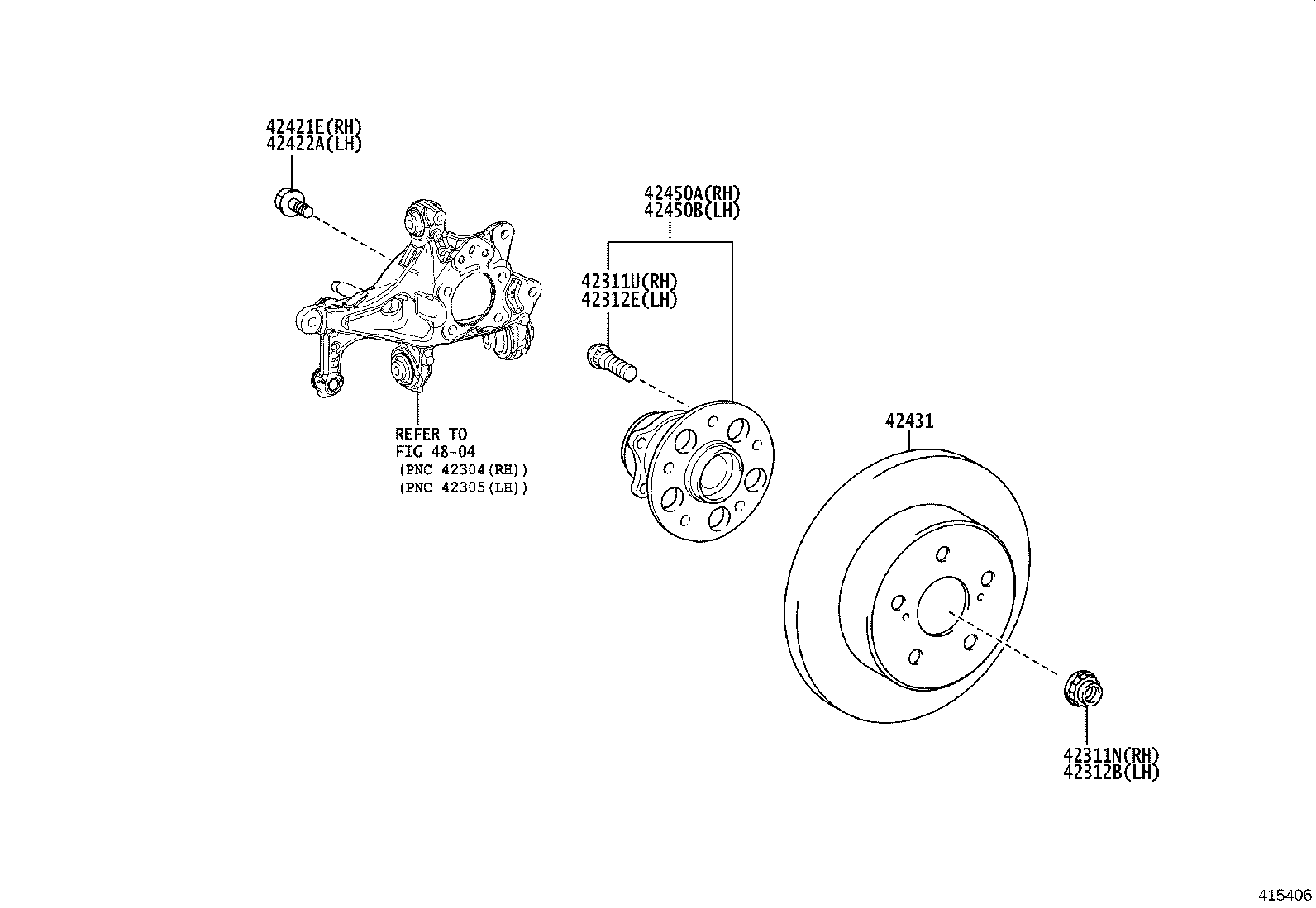 Rear Axle Shaft Hub
