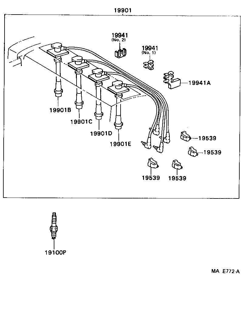 Ignition Coil Spark Plug Glow Plug