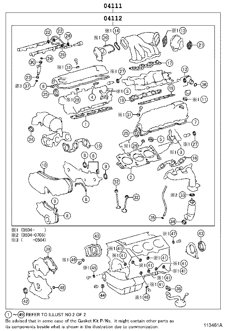 Engine Overhaul Gasket Kit