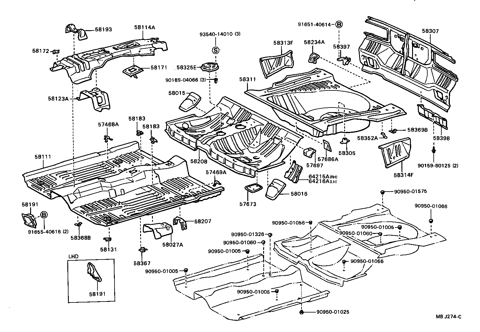 Floor Pan & Lower Back Panel