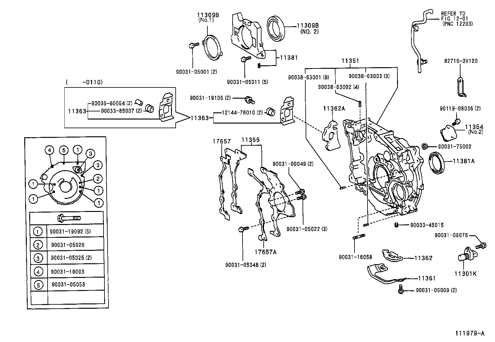 Timing Gear Cover & Rear End Plate