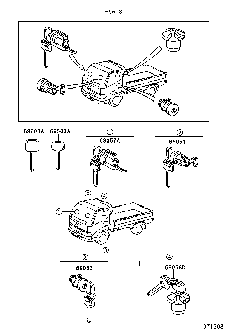 Lock Cylinder Set