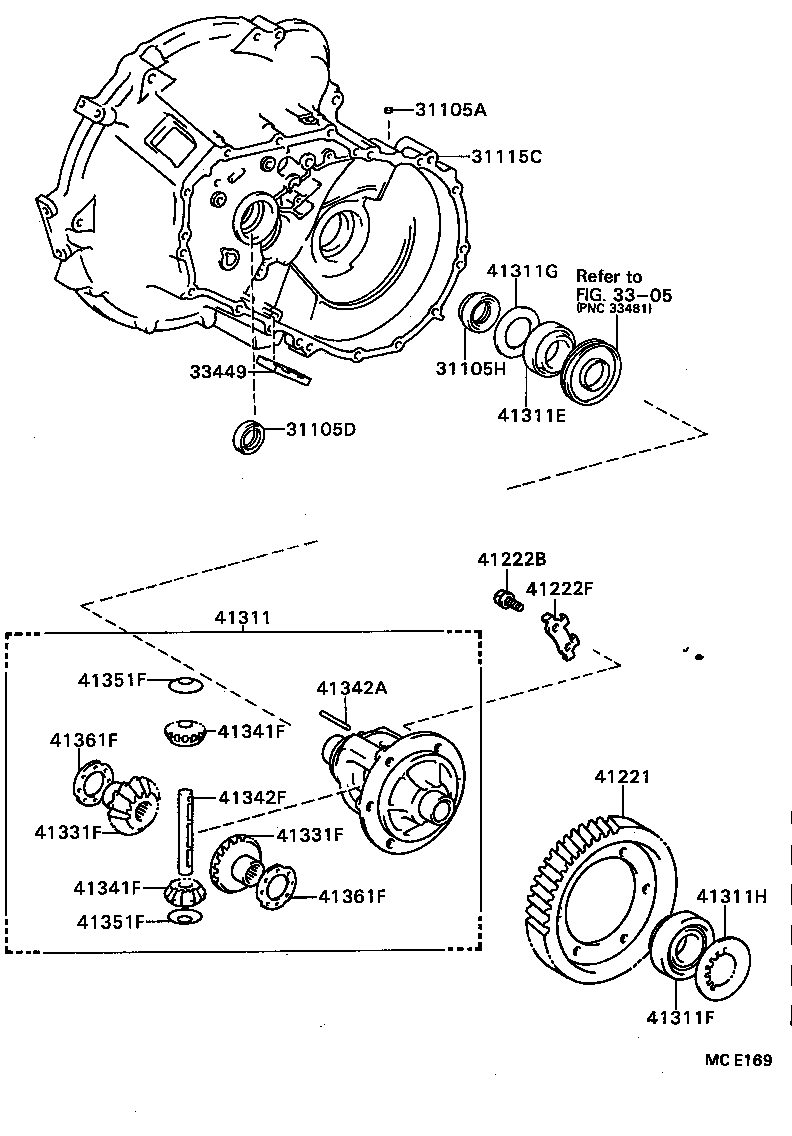 Front Axle Housing & Differential