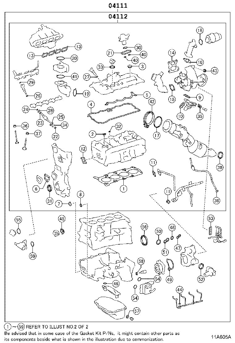 Engine Overhaul Gasket Kit