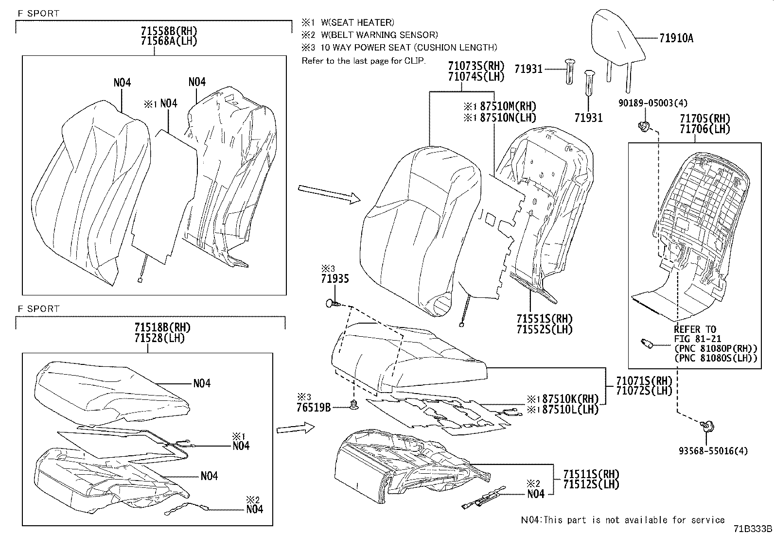 Front Seat & Seat Track