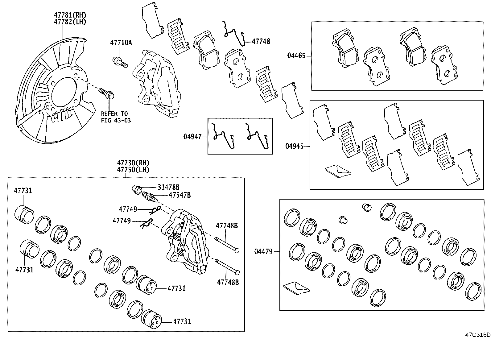 Front Disc Brake Caliper Dust Cover