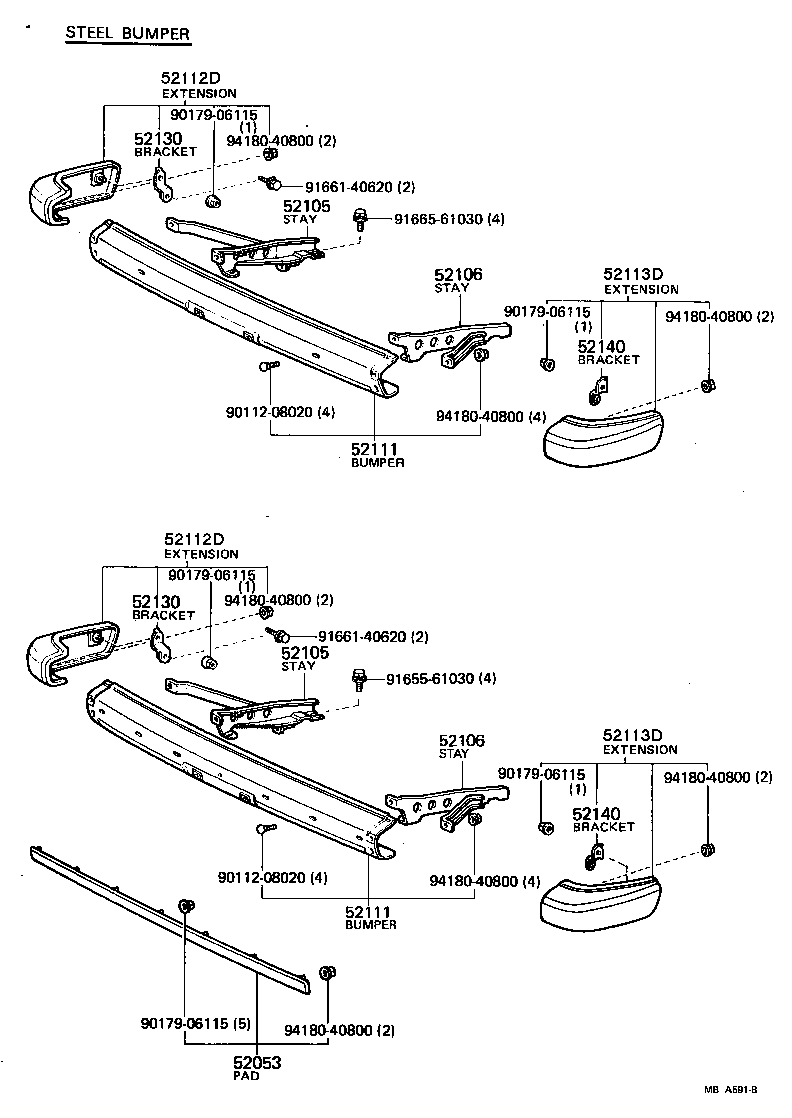 Front Bumper Bumper Stay