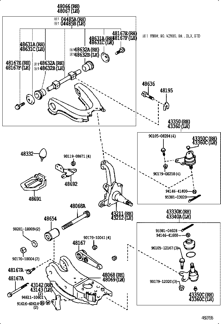 Front Axle Arm Steering Knuckle