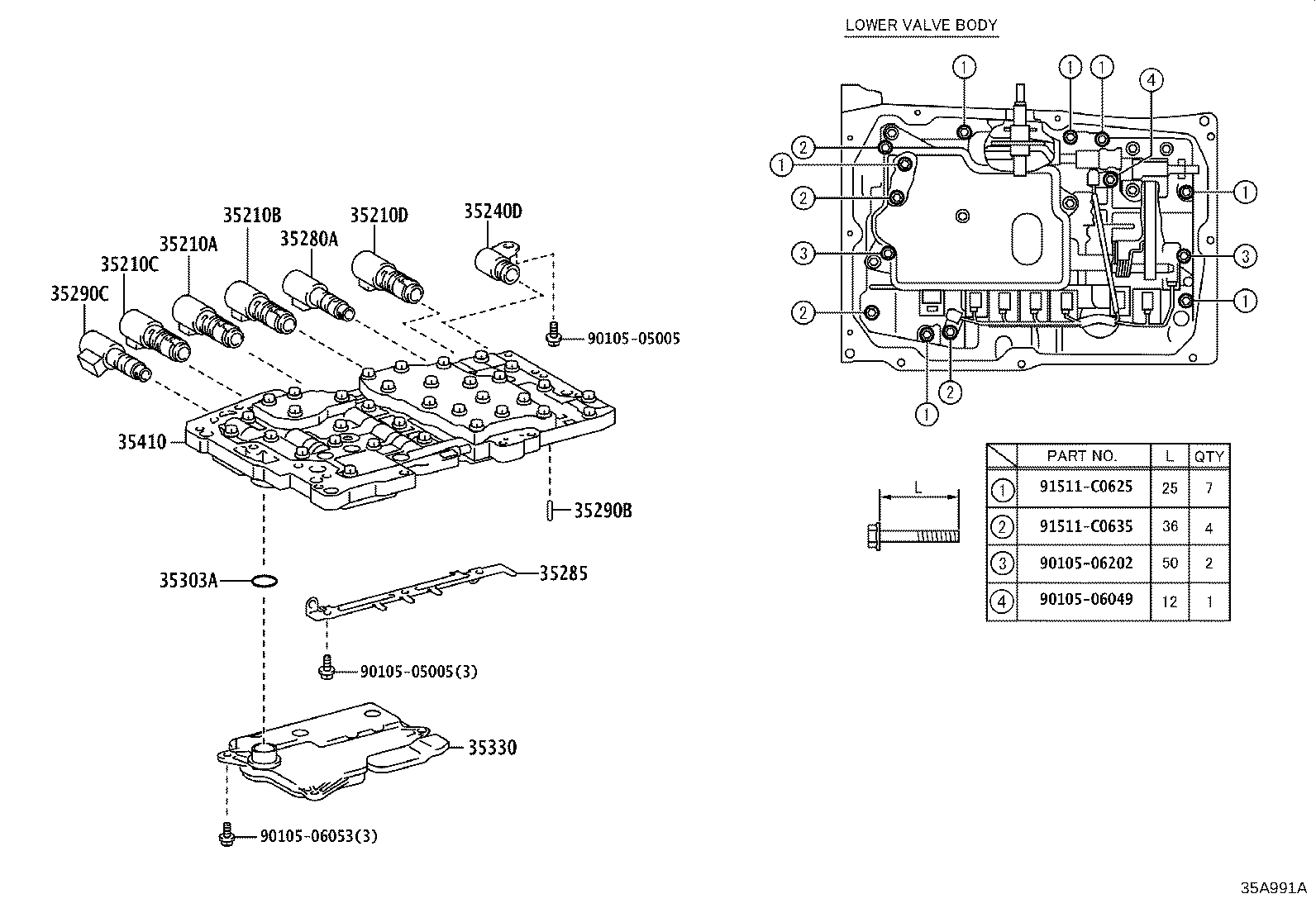 Valve Body Oil Strainer