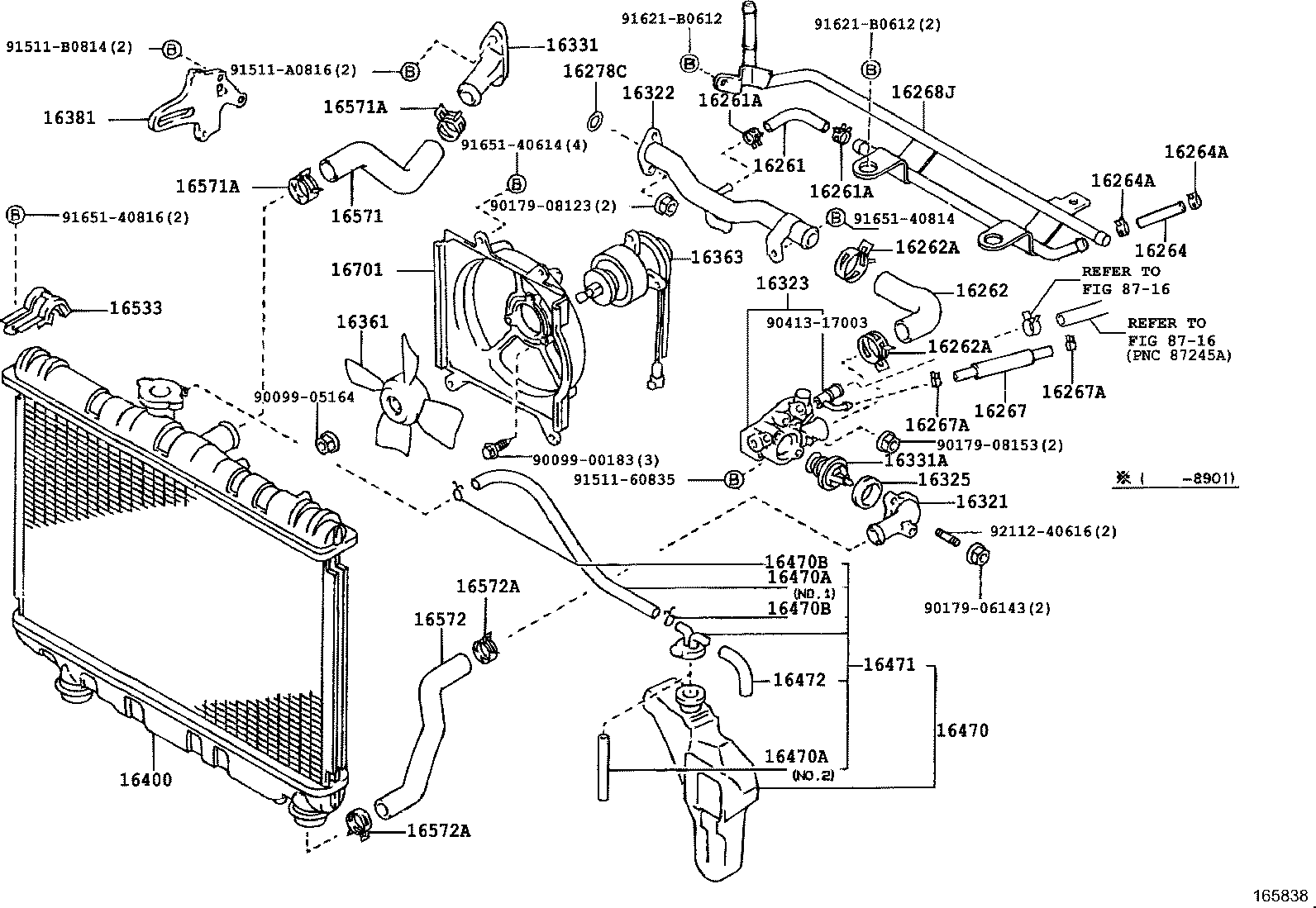 Radiator Water Outlet