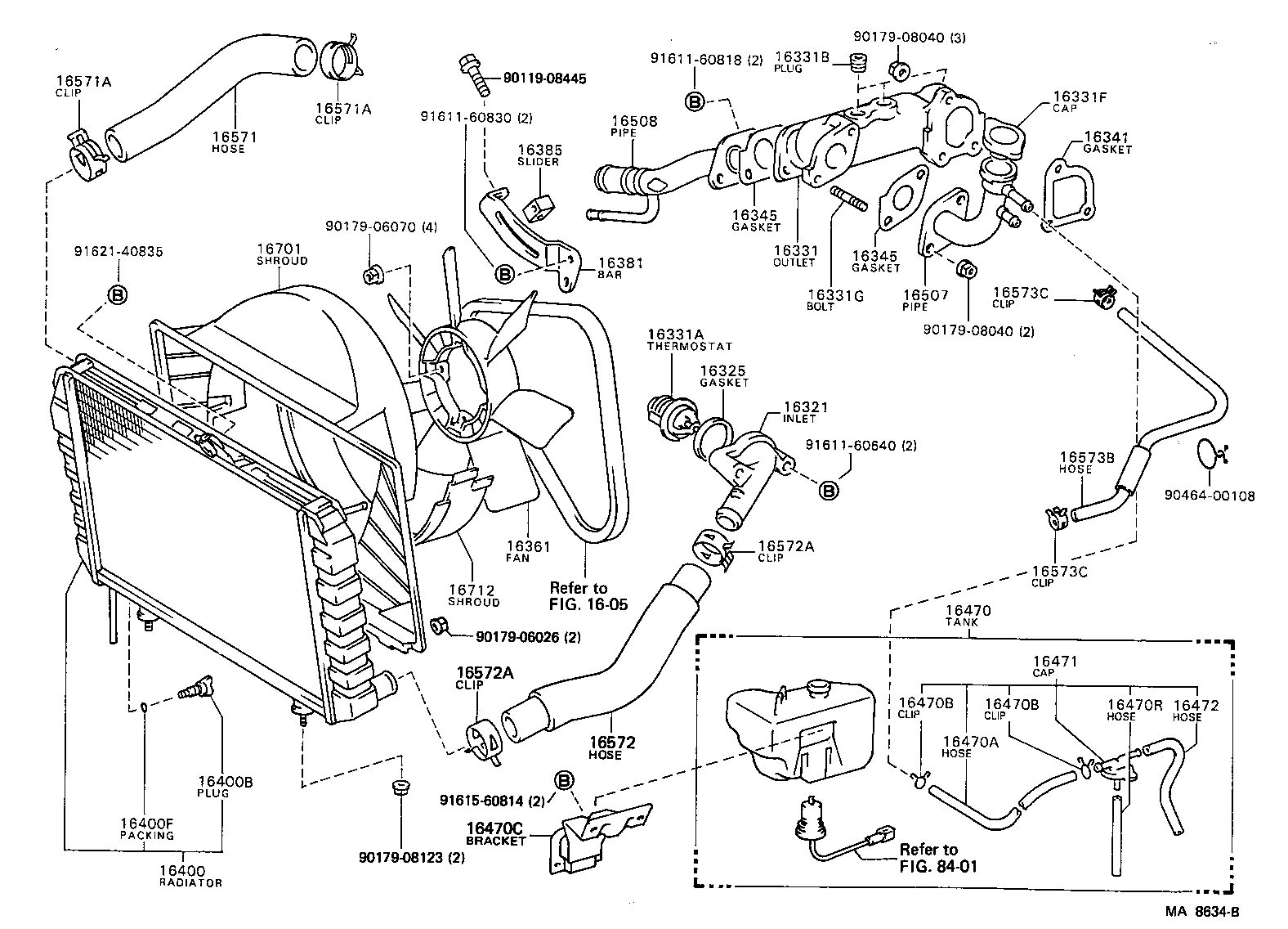 Radiator Water Outlet